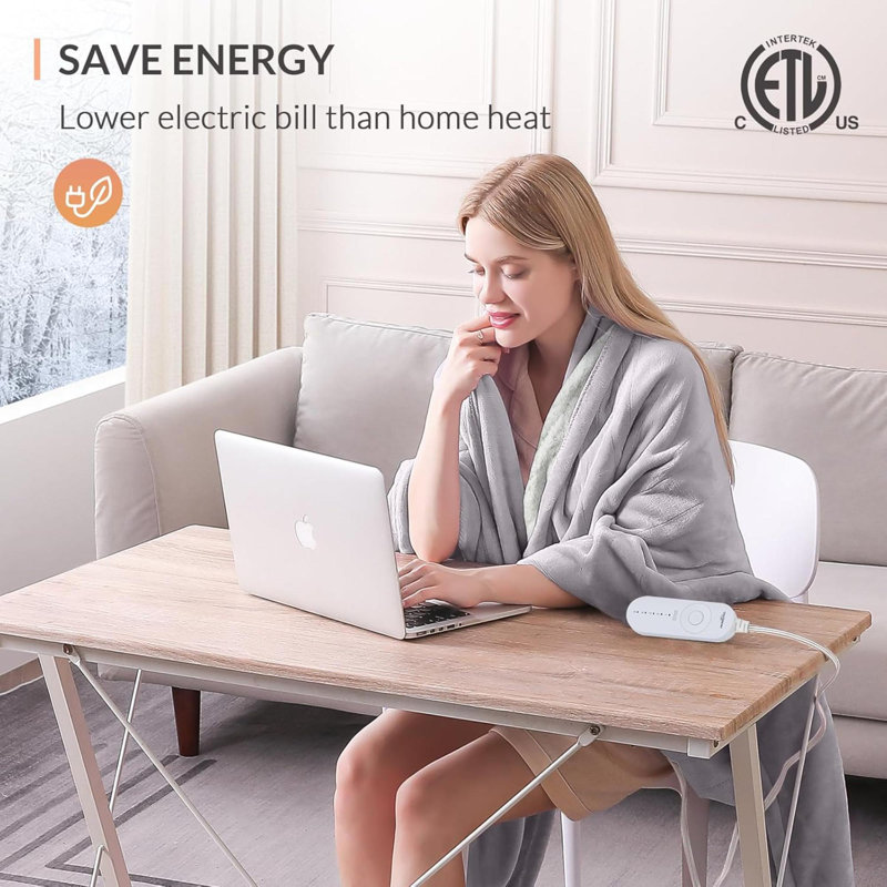 Chaufferette chauffante Luxeheat Electricsoft, Taupe
