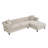 Valeria Beige Chesterfield Sectional -199598456