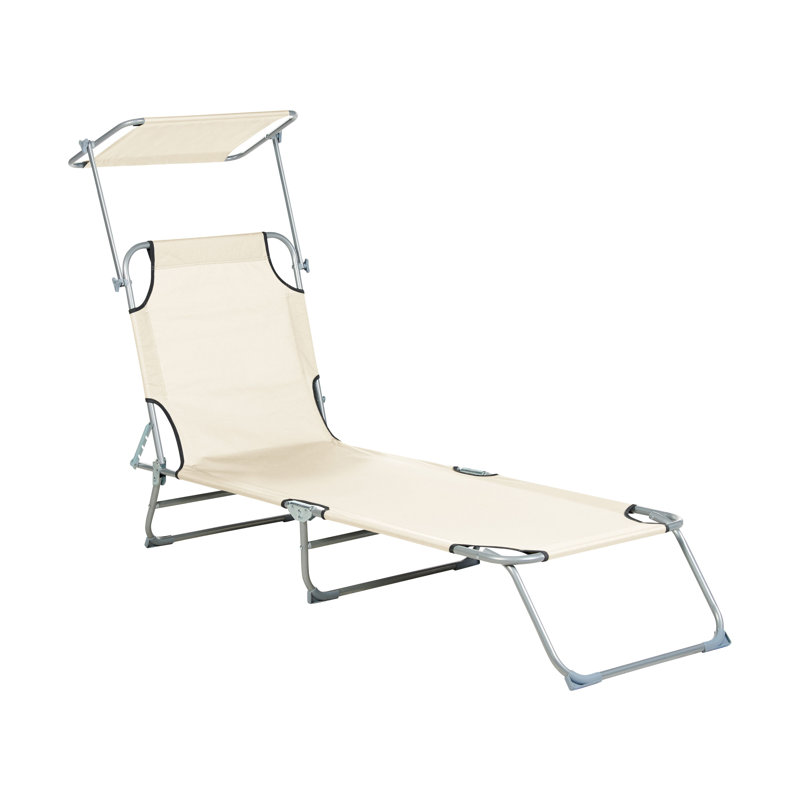 Nikyta 205cm Long Reclining Single Chaise, Beige