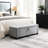 48" Grey With Storage, Button And Diamond Stitched, Modern Design, Solid Wood Frame, Square Legs, Can Hold 350 Lb, For Bedroom, Living Room, Use As Chest, Window Bench Storage Bench, Stitching, Soft-2061082337