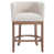 Siège beige / structure en bois naturel sélectionné