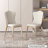 White Solid back side Chair(Set of 2)
