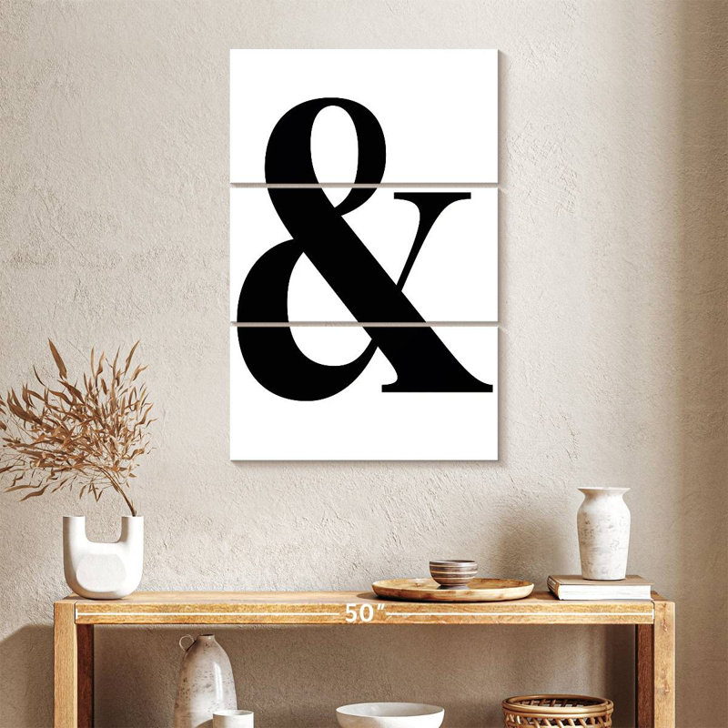 Tergel Minimalist Ampersand, 38" H x 24" W