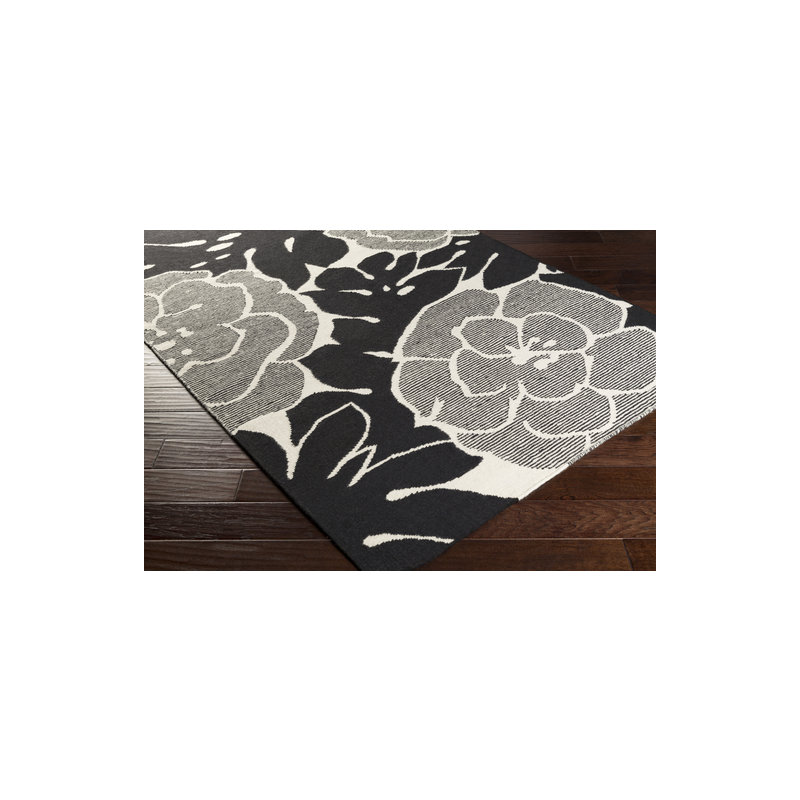 Madena Wool Floral Indoor Rug, Rectangle 8' x 11'