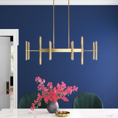 Lustre linéaire de style bougie 20 lumières Sabrina