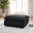 Commix Down Filled Overstuffed Ottoman In Black-1581471270