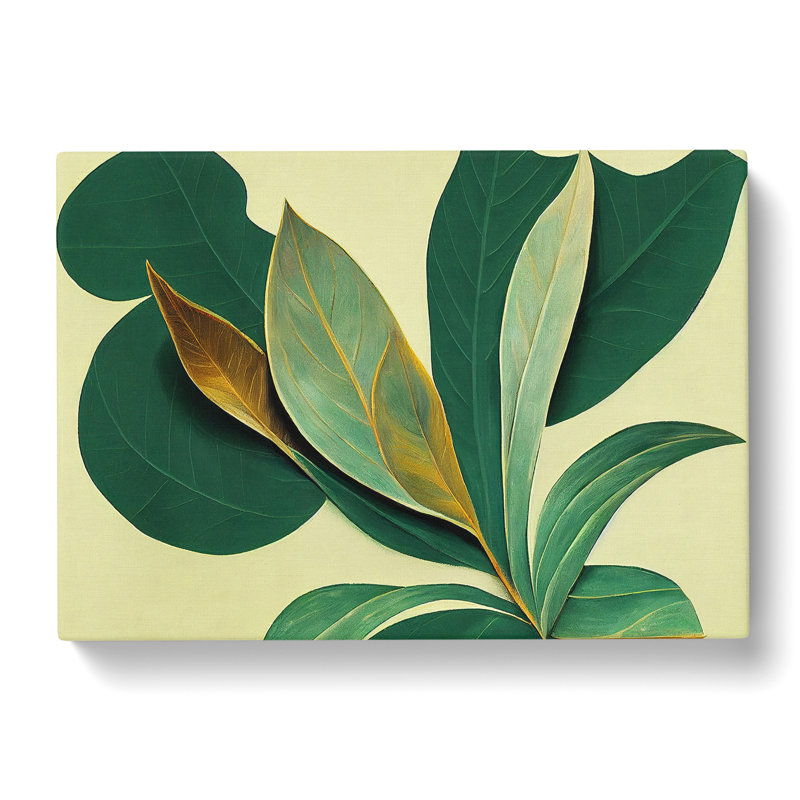 Pretty Leaves Vol.1 - Wrapped Canvas, 35cm H x 50cm W x 3cm D
