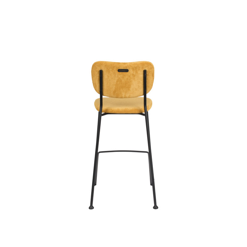 Benson Bar Stool, Yellow, Counter Stool (25” Seat Height)