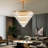 Crystal Chandelier For Living Room, 35.43 Inch 7-tier Modern K9 Chandeliers For Dining Room, Round Raindrop Light Hanging For High Ceiling, Staircase, Entryway, Foyer, No Bulbs included