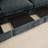Armless Sofa Velvet-Grey