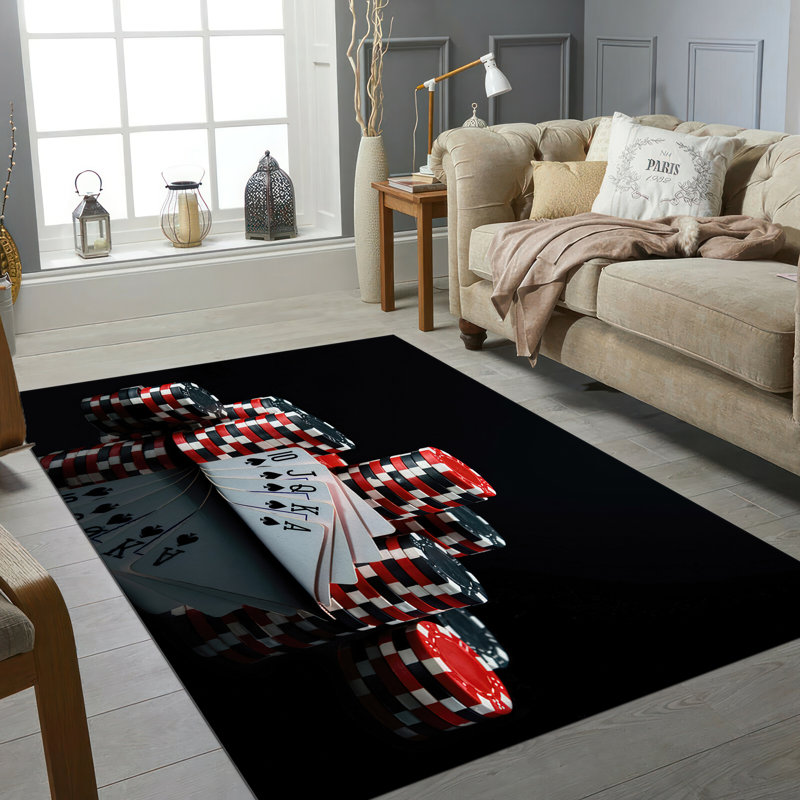 Elegant Non-Woven Soft Printed Rug with Intricate Floral Design for a Touch of Sophistication in Any Living Space or Bedroom