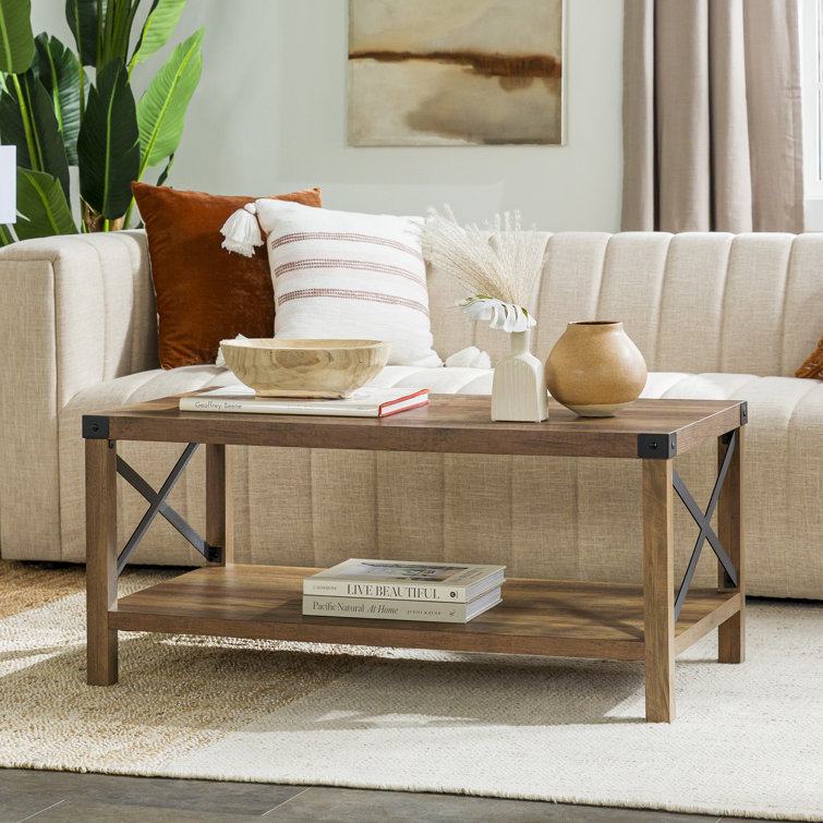 Larenda Coffee Table with Open Storage Shelf