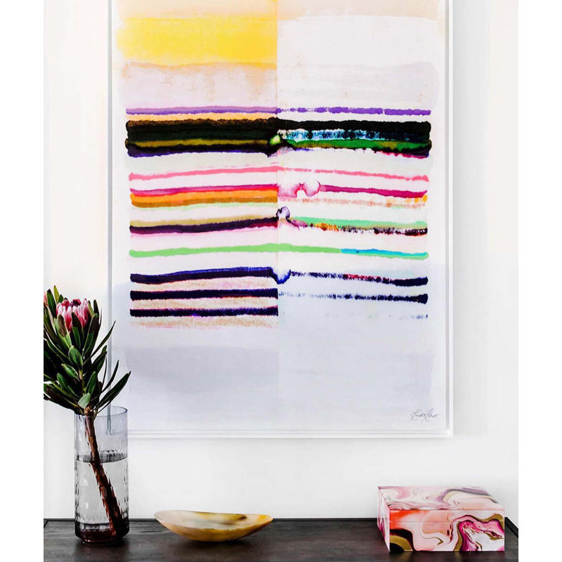 Sailing Stripes #3 By Kristi Kohut, 40" H x 60" W, Shadow Box Acrylic