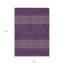 Tapis 8 pi x 10 pi tribal lavable rose et jaune