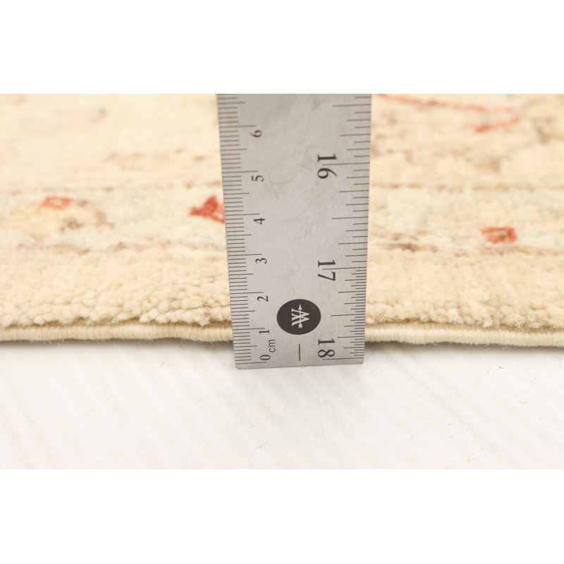 Tapis unique en laine noué à la main 6 pi 5 po x 9 pi 7 po nouvel âge Haaniya