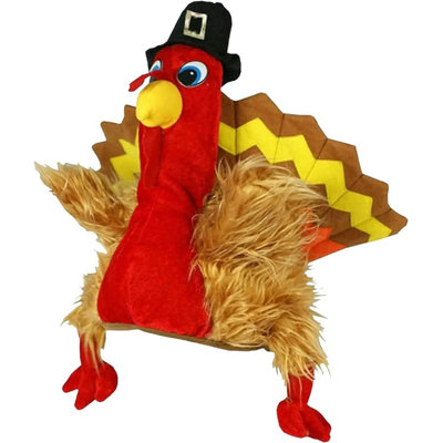 PMU Thanksgiving Costume Accessories Men's Turkey Hat Red (1/pkg)