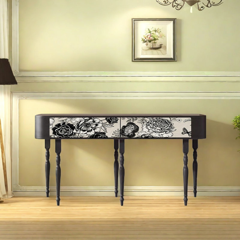 Console rétro multifonctionnelle élégante, H 31,5 po x l 62,99 po x P 15,75 po