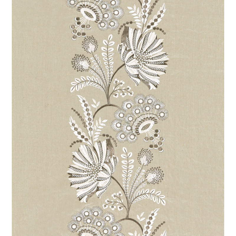 Norden Annelise Embroidery Fabric, Flax
