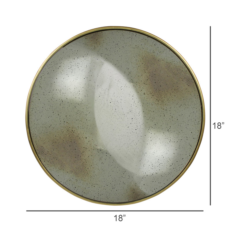 Convex Mirror, Brass - Lrg
