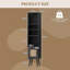 137cm H x 29cm W Bamboo / Rattan Book Cabinet Bookcase