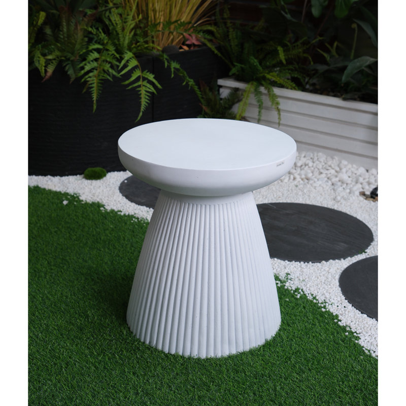 Table d'appoint de salon moderne - H 18,1 po, table de bout décorative de jardin