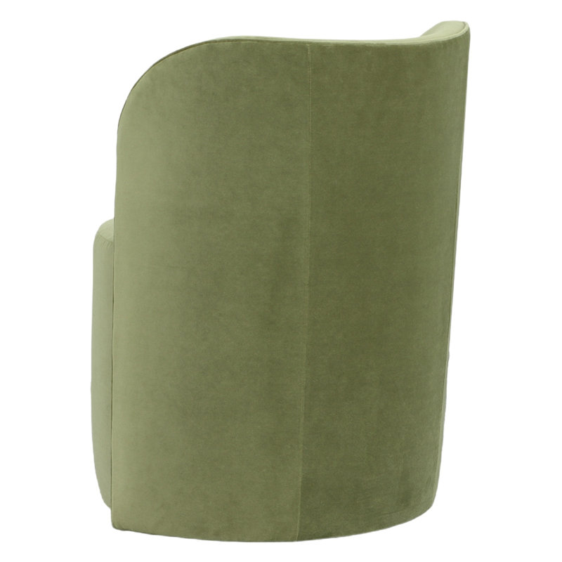 Socrates Barrel Back Dining Chair, Casters, Straw (3162 08)