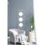 Miroirs Modern Modern Wall Decor - or et blanc
