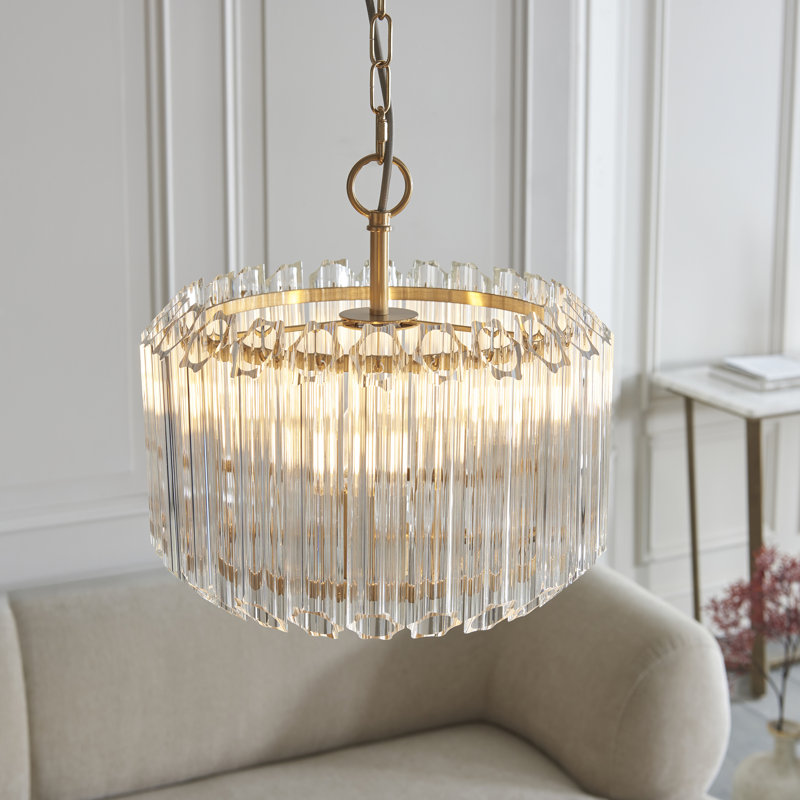 Chandelier, 156cm H x 36cm W x 36cm D, 3 Lights