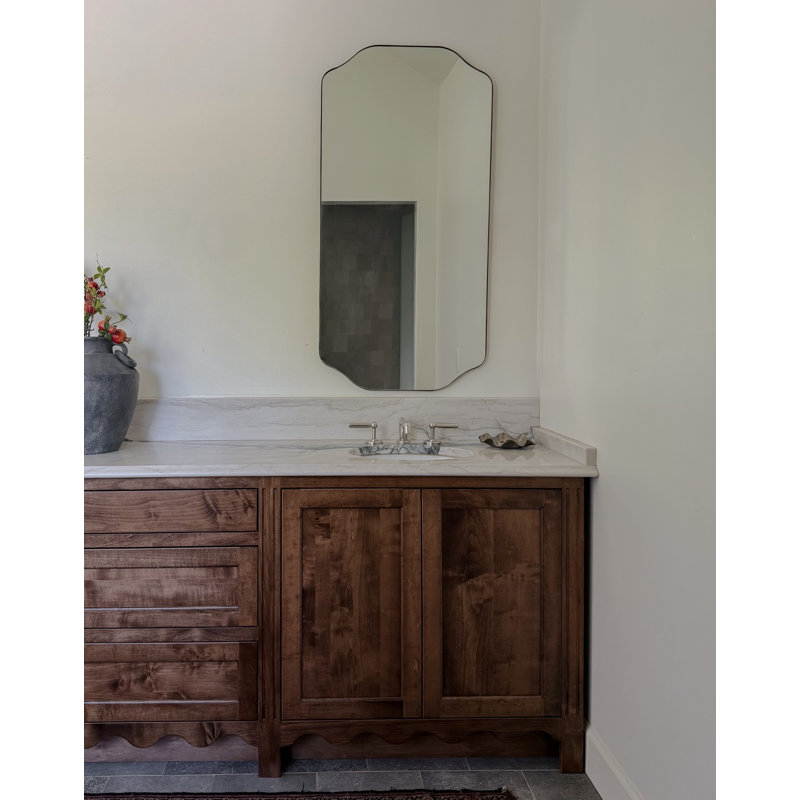 Large Henry Gold Wall Mirror, Gold
