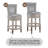 Elveria Classic Upholstered Bar Stools With Wooden Frame And Nailhead Trim-106913298-106913300-106913299
