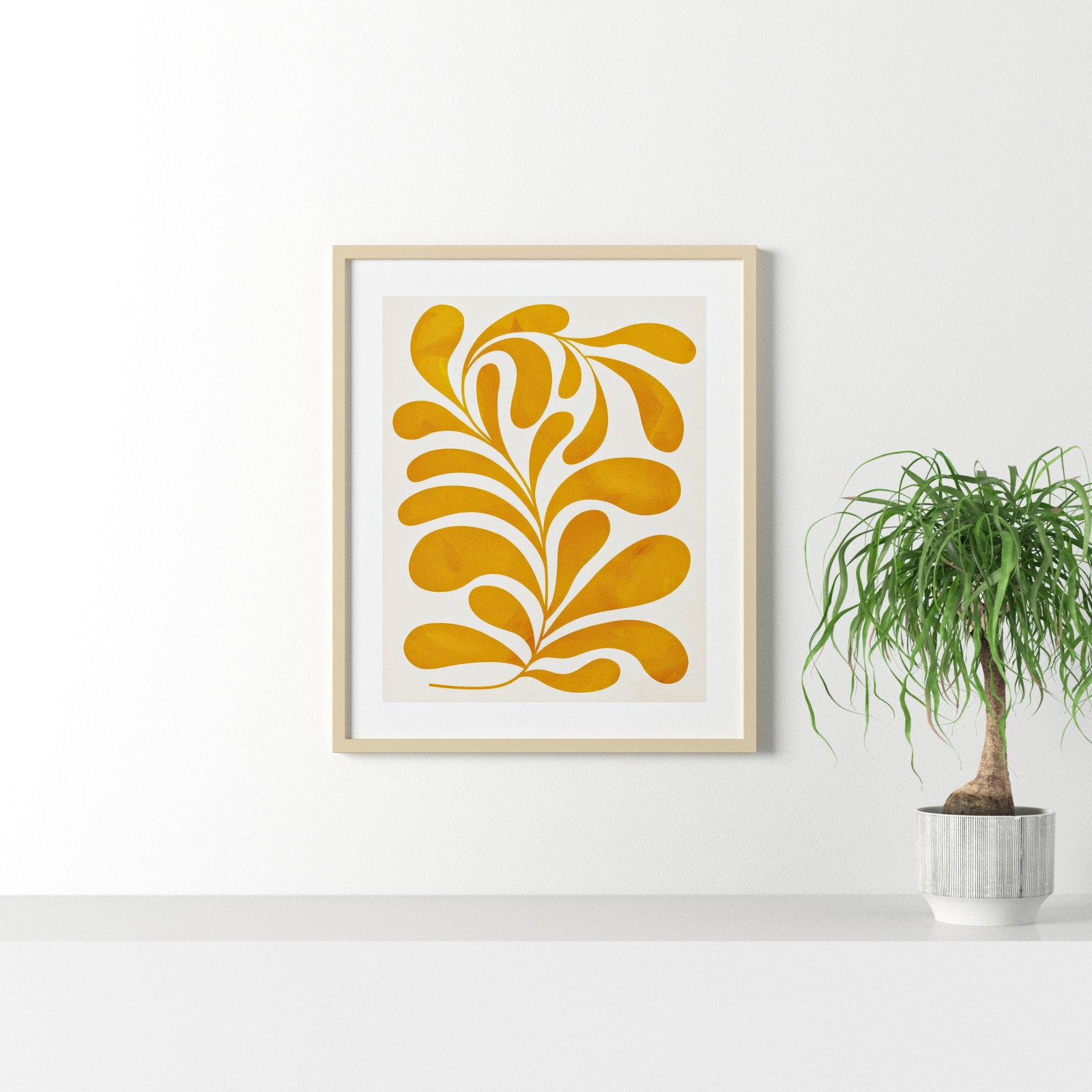 Goldenrod II by Grace Popp, Natural, 33" H x 28" W x 1" D