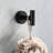 Modern 5 Bathroom Towel Rack - Aluminium, Matte Black Wall Mount Strong And Versatile For Home Easy Installation Steps Aluminium Mounted 5 Piece Quality, Corrosion For Different Rooms Simple-1294950437