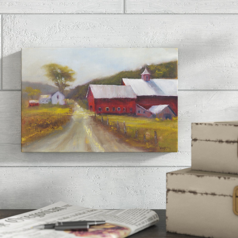 «North Country II», peinture sur toile, H 8 po x l 12 po