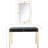 Daria 48'' Glass Top Console Table