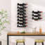 8 Bottle Wine Bottle Rack Black