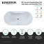 Kingston Brass Aqua Eden 55-Inch Acrylic Oval Double Ended Freestanding Tub With Drain-104561603