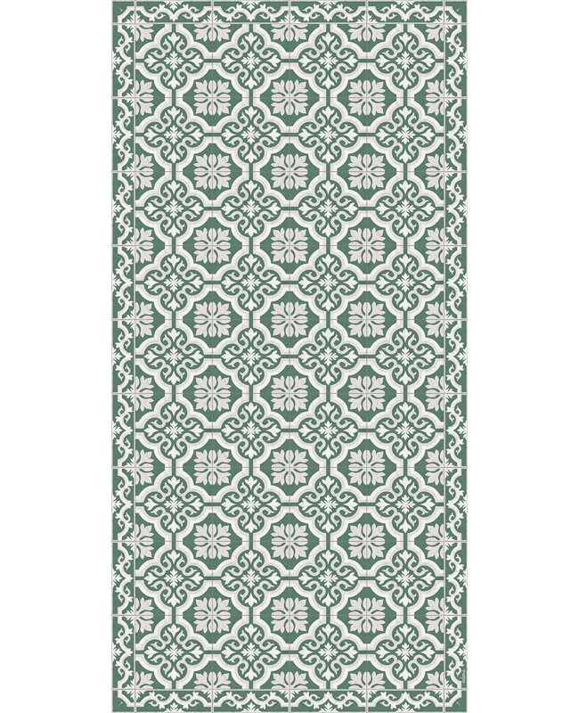 Gracia Easy to clean Vinyl Rug, Runner 2' x 6'