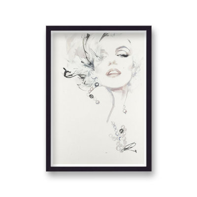Marilyn Icon Couture Portraitt 2 by David Downton - Single Picture Frame Print