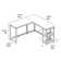 Peytin Corner Desk W/ Shelves