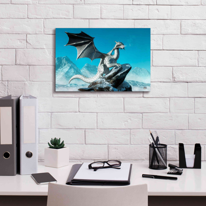 Estey " Winter Dragon " by Daniel Eskridge, 12" H x 18" W x 0.75" D