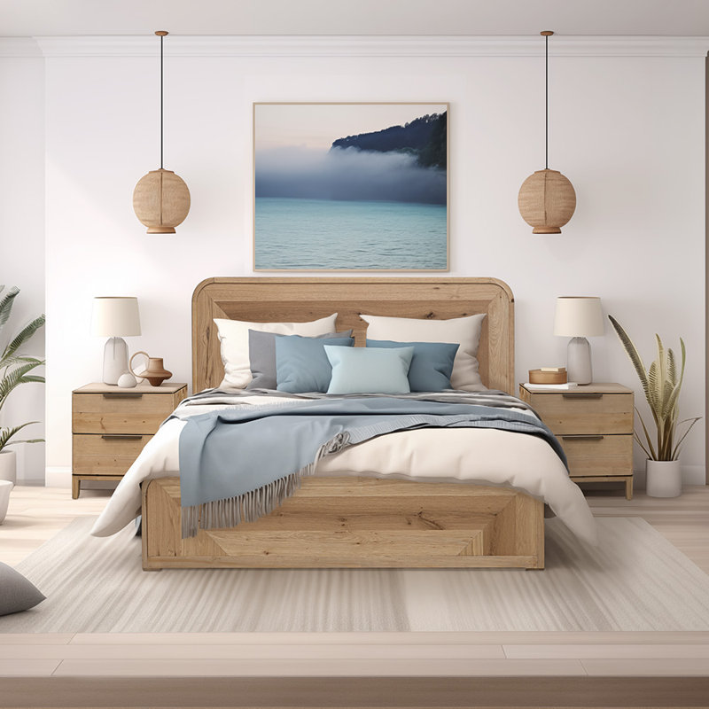 Erianna Solid Wood Standard Bed, Queen