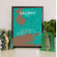 Galway City Map - No Frame Print-385923927