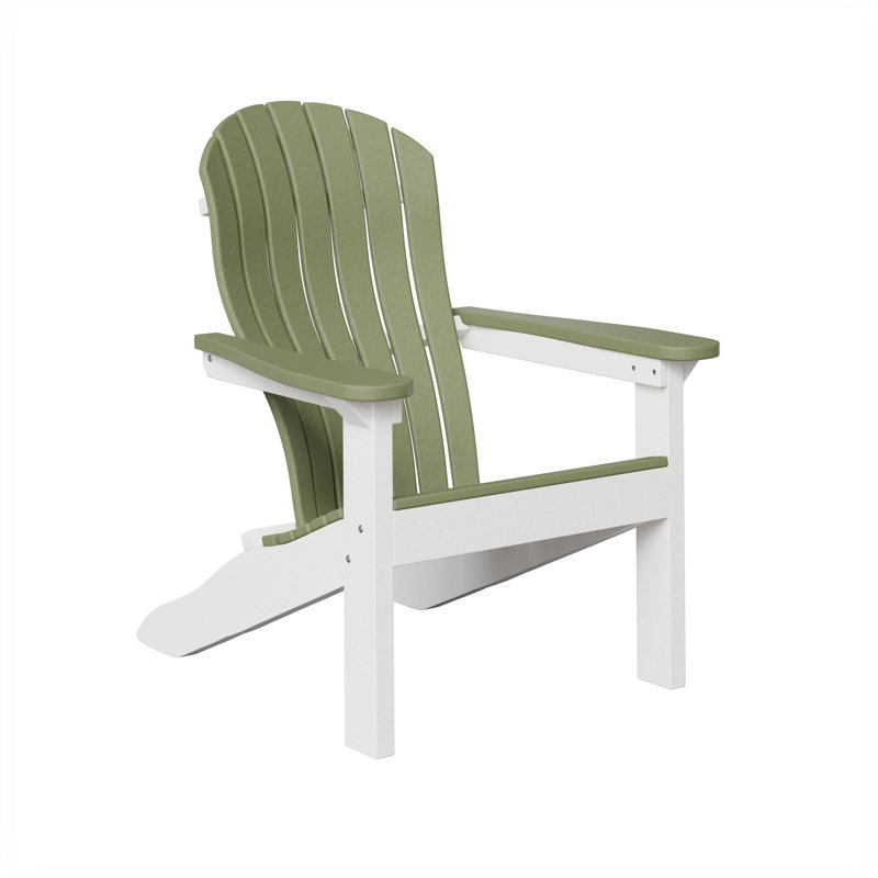 Berlin Gardens Contour Adirondack Chair, Sage with White