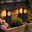 Black Integrated Led Solar Pathway Lights