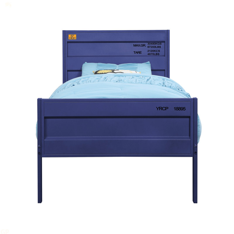 Cargo Blue Finish Bed, Full