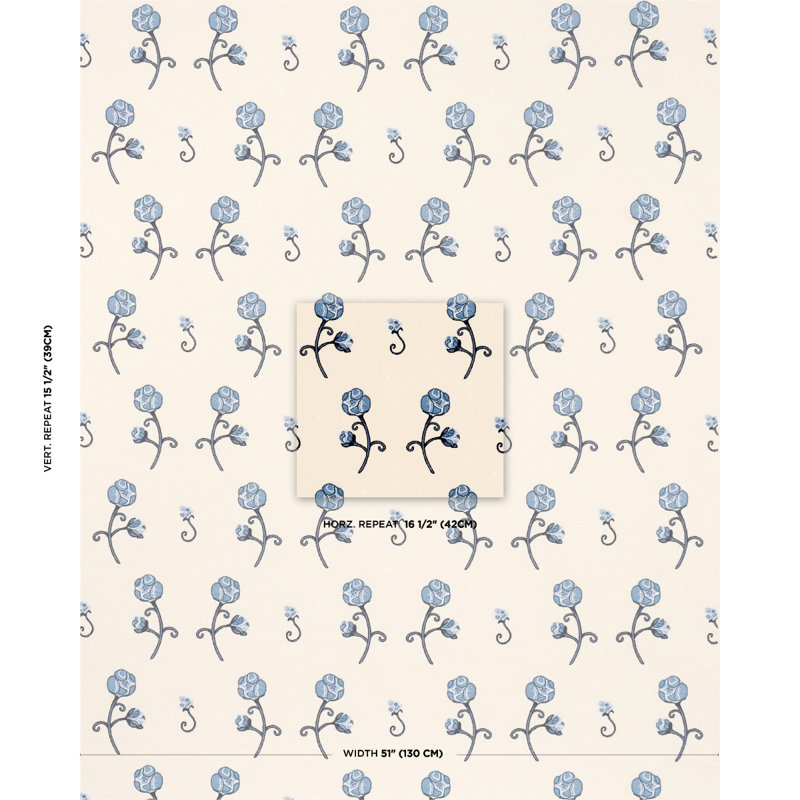 Schumacher X Backdrop Rhinestone Cowboy Embroidery Fabric, Navy