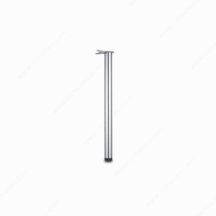 Adjustable Table Leg, Chrome