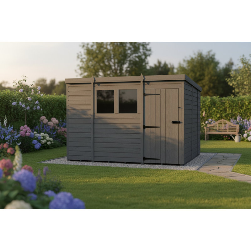 10x10 Pent Composite Shed