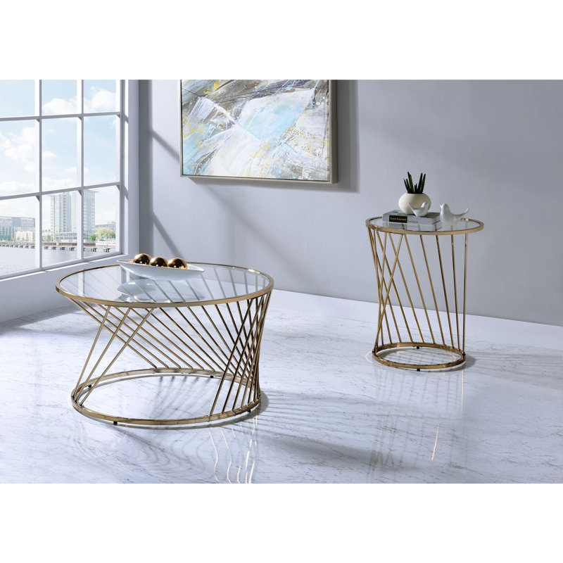 Mariário Glass Top Single Coffee Table