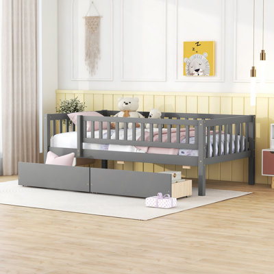 Daybed Wood Bed With Two Drawers